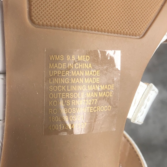 LC LAUREN CONRAD ROOIBOS White Strappy High Heel Sandals - Picture 10 of 11